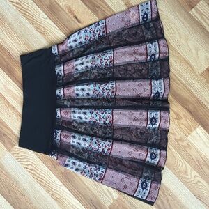 Black and Lace Strapless Tank Top, size S